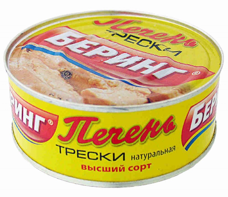 Печень трески натуральная, Мурманск 500г