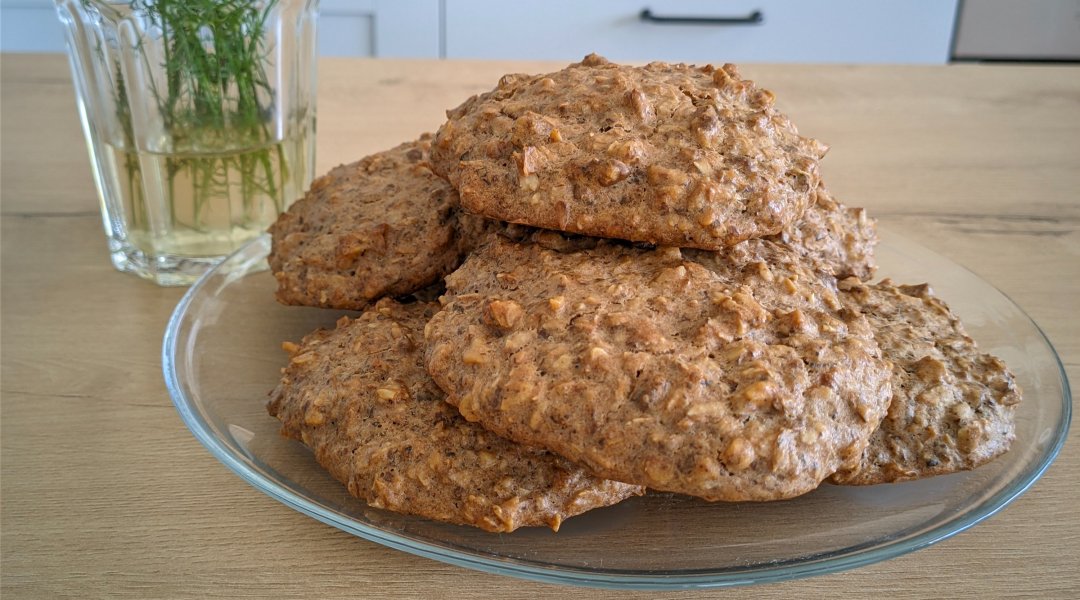 Овсяное печенье с грецкими орехами